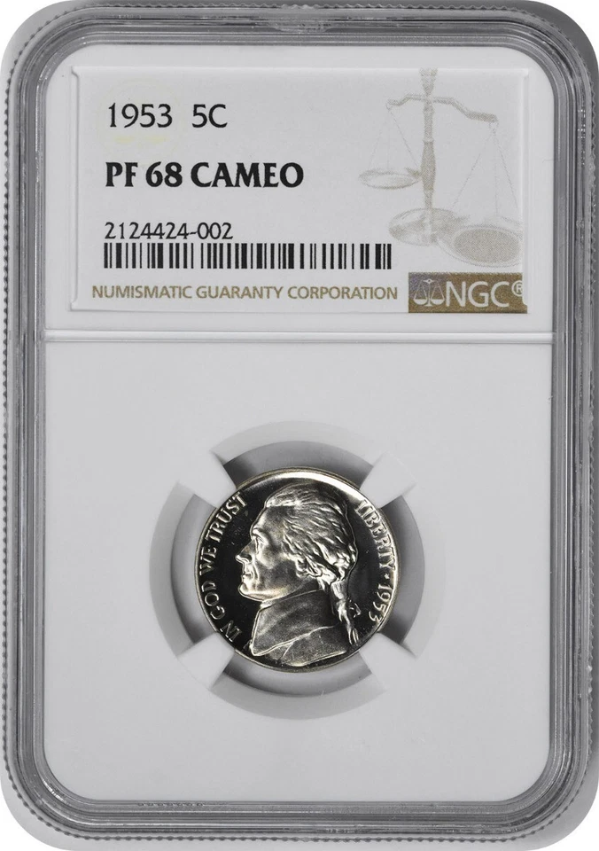 1953 Jefferson Nickel PR68CAM NGC - Image 1 of 2