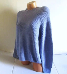 Halogen Funnel Neck Sweater Women's Size XL Long Sleeve Light Blue Soft Cozy $68 - Picture 1 of 5
