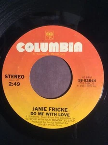 Janie Fricke 7” Vinyl 45 Do Me With Love & If You Could 1981 CBS LP Sleeping - Picture 1 of 4