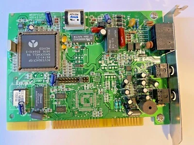 VINTAGE MR56PVS-R1 AOPEN FM336PVS ISA SOUND MODEM 91.AB072.001 FCC FELMR56PVS - Image 1 of 4
