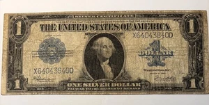1923 $1 One Dollar Silver Certificate Horse Blanket Large Size Note US Currency - Picture 1 of 8