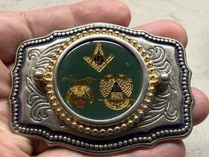 Freimaurer, Shriners, 32. Grad Gürtelschnalle. Made In USA - Bild 1 von 7