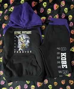 Boys 2 piece Kobe Bryant Forever Sweatsuit NEW size M 8/10 Los Angeles Lakers - Picture 1 of 13