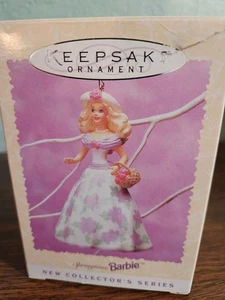 Springtime Barbie Hallmark 1995 Keepsake Ornament With Box - Picture 1 of 3
