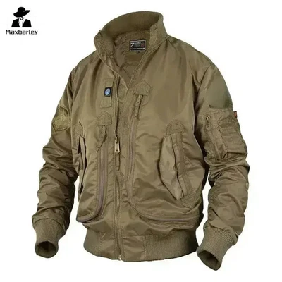 Autumn Casual Multi-pocket Zipper Windproof Jackets High Quality Hiking Camping  - Image 1 of 4