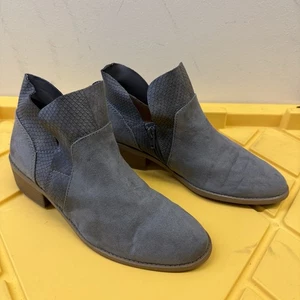 Botín para mujer American Eagle gris imitación gamuza talla 8,5 EE. UU. con botín con cremallera - Imagen 1 de 9