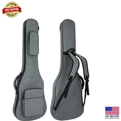 Transport Your Guitar in Style: Padded Gig Bag with Adjustable Straps & Pockets - Image 1 of 4