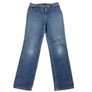 Pantalones de mezclilla Gloria Vanderbilt Amanda para mujer 6P azul tiro medio calce recto clásicos - Imagen 1 de 11