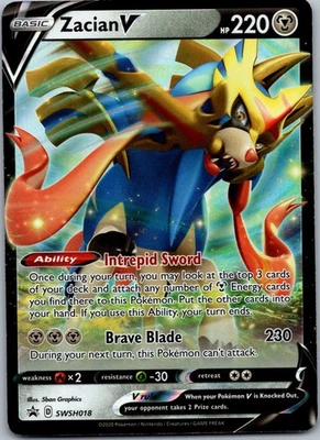 Zacian V Promo SWSH: Sword & Shield Promo Cards SWSH018 NM - Image 1 of 2