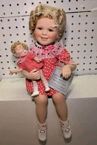 Shirley Temple-Shirley and Her Doll-Danbury Mint Doll Rarität Kleid-ohne Karton-ohne Stuhl - Bild 1 von 2