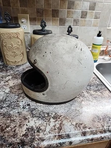 Vintage Bell Star 120 Full Face Helmet Size 7 3/8 1970 White - Picture 1 of 8