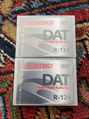 2 NEW Quantegy R-124 DAT Digital Audio Tape Pro Studio Series Certified Master - Image 1 of 2