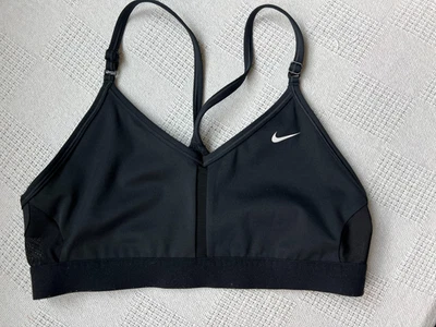 Nike Dri-Fit  Black Light Support Sports Bra Size M - Image 1 of 3