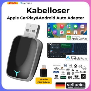 Adattatore Carplay Wireless 2 in 1 Android Adattatore Auto 2025 Pro USB & USB-C NUOVO - Foto 1 di 24