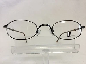 DV 899 Eyeglasses Slate Gray Tortoise Oval Metal Retro looking Hippy NOS - Picture 1 of 5