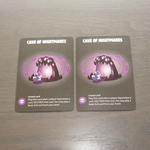 Tic Tac K.O. Cute vs Evil | 2 tarjetas instantáneas malvadas de Cave of Nightmares | piezas de juego - Imagen 1 de 6
