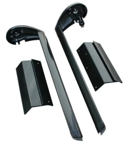 Tenda a scorrimento spensierata American Motorhome camper hardware nero KYJVTL - Foto 1 di 2