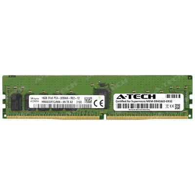 16GB PC4-25600 ECC RDIMM Supermicro MEM-DR416LD-ER32 Hynix Equivalent Memory RAM - Image 1 of 2