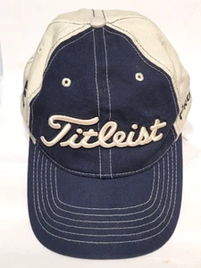 Titleist  FJ / Pro V1 Golf Hat Cap 2 Tone Blue - White  Adjustable Strapback - Picture 1 of 9
