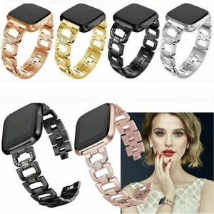 Stainless Steel Watch Band For Fitbit Versa 3/Fitbit Sense Metal Wristband Strap - Picture 1 of 11