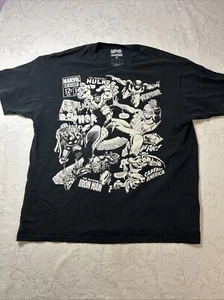 2011 Marvel Comics Captain America Ironman Hulk schwarzes T-Shirt 2X-Large - Bild 1 von 13