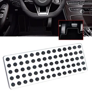 Steel Car Foot Rest Pedals Dead Pad Cover For Mercedes-Benz A B C E S GLC Class - Picture 1 of 5