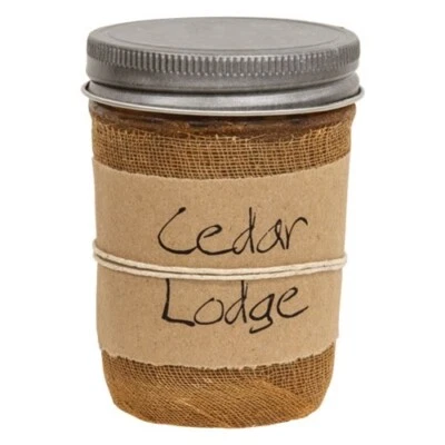 NUEVO TARRO DE GRANJA VELA CEDRO LODGE 8 OZ PRIMITIVO Naranja Jazmín Pachulí EE. UU. Foto 1 de 2