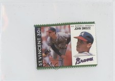 1989 St Vincent US Baseball Series 2 Stamps John Smoltz Rookie RC HOF