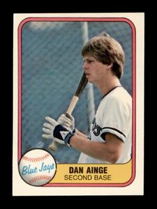 1981 FLEER #418 DANNY AINGE ROOKIE RC TORONTO BLUE JAYS