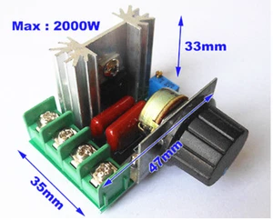 2pc2000W 2KW AC 110V 120V 220V 240V Voltage Speed Temperature Lighting Regulator - Picture 1 of 3