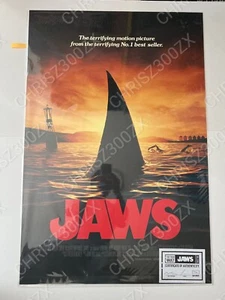 JAWS The Film Vault Matt Ferguson Florey Movie Poster Print 149 SIGNED COA Mondo - Picture 1 of 2