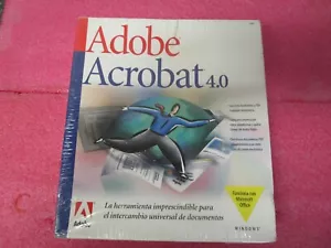 Adobe Acrobat 4.0 Standard Full Install PDF Windows Big Box, Spanish - Picture 1 of 8