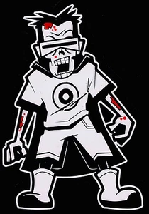 Bloody Zombie Teen Boy Walking Dead Family Vinyl Decal Sticker - Picture 1 of 1