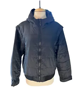 Alpine Design Cold Gear Black Convertible Puffer Jacket/Vest Women’s Large NWOT - Picture 1 of 8