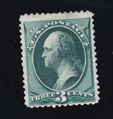 US 158 3c Washington Unused F-VF OG HH SCV $110+ (BB4) - Image 1 of 2