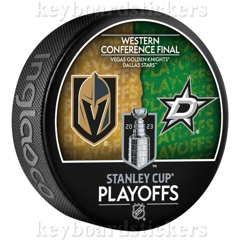 2023 STANLEY CUP WESTERN CONFERENCE FINAL PUCK VEGAS GOLDEN KNIGHTS DALLAS STARS Cover