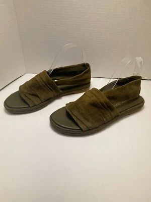 Sandalias Tory Burch Alpargata de Gamuza Verde Talla 8.5 Foto 1 de 4