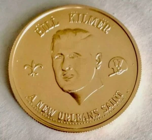 New Orleans Saints NFL Bill Billy Kilmer Doubloon Coin Token UCLA Bruins Vtg Old - Picture 1 of 2