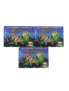 1996 Destiny Telecomm Merry Christmas Jumbo Phone Cards 3 Variations - Picture 1 of 2