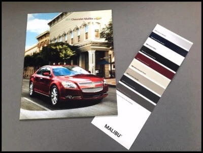 2011 Chevrolet Malibu 28-page Original Sales Brochure Catalog and Paint SET Foto 1 de 4