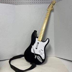 PS3 Fender Stratocaster Wireless Rock Band Guitar 822151 No Dongle Untested - Picture 1 of 8