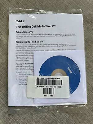 DELL MediaDirect 3.5 Reinstall DVD W/ Owner's Manual # 0PP896 BRAND NEW & SEALED - Image 1 of 2