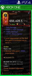 Diablo 3 PS4 - Xbox One - PRIMAL Modded Weapon - Spectrum - Bild 1 von 2