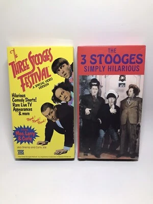 The Three Stooges Festival 1987 And Simply Hilarious 1985 VHS Tapes - Image 1 of 4