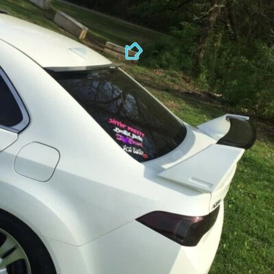 Alerón de techo de ventana trasera negro plano 889H para sedán Acura TSX 2009~2014 Foto 1 de 4