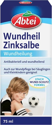 GEBRANDMARKT Abtei Wundheil Zinksalbe 75ml Salbe Mit Zink Zur Wundheilung - Antibakteriell