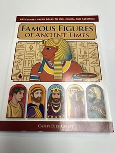 Famous Figures of Ancient Times Movable Paper Figures Cut, Color, Assemble New!! - Picture 1 of 3