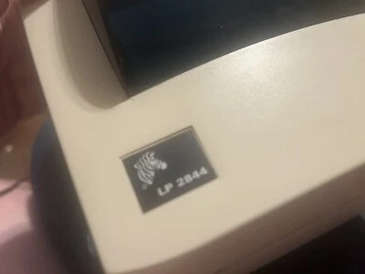 Zebra LP2844 Direct Thermal Label Printer Used With Power Cord 11/2 Rolls Labels - Image 1 of 4