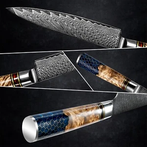 Chef Knife 5" Japanese Damascus Chefs Pairing Petty Utility Kitchen Chef's Knife - Picture 1 of 11