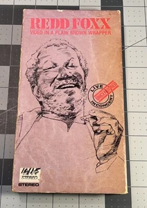 Redd Foxx Video In A Plain Brown Wrapper VHS Live Uncensored Stand-Up Comedy ‘83 - Picture 1 of 12
